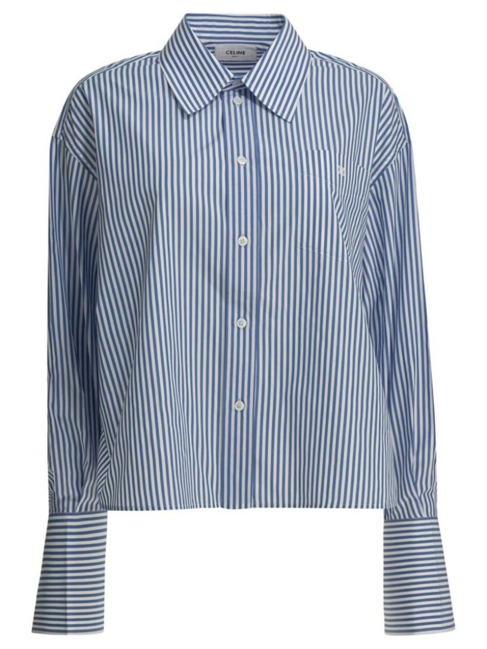Celine Striped Cropped Shirt Tag Size 40 Women